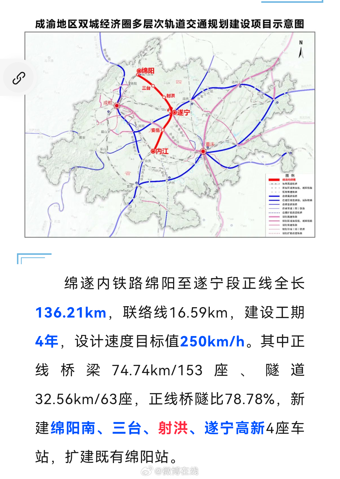 射洪鐵路最新動態概覽